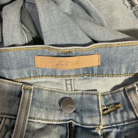 Joe’s Jeans The Blake High Rise Wide Leg Crop Distressed Denim Size 27 NWT - Picture 6 of 10